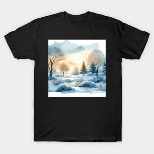 Winter Trees Winter Landscape T-Shirt